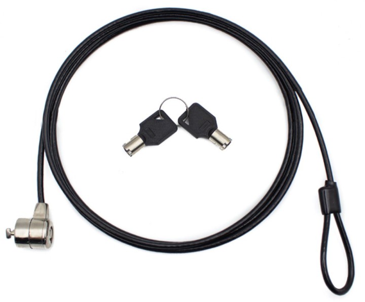nilox cable seguridad para portatil nilox con llave 1.8m