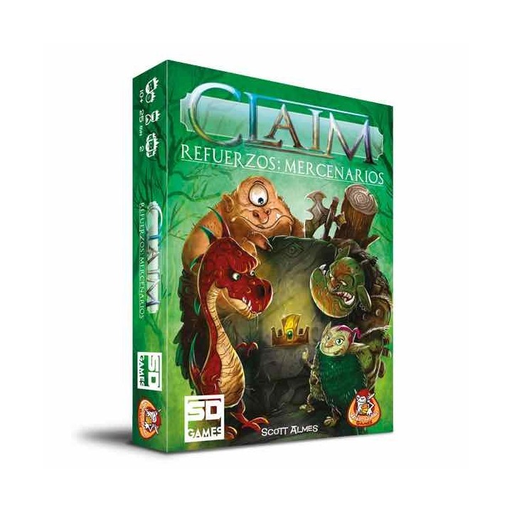 sd games juego de mesa claim refuerzos  mercenarios pegi 10