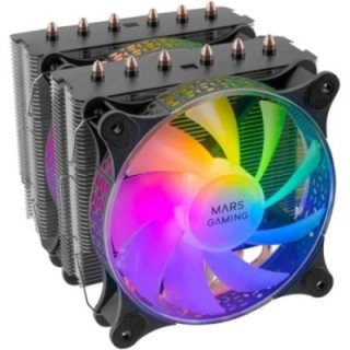 mars gaming ventilador disipador cpu mars gaming mcpu   xt 120mm argb negro