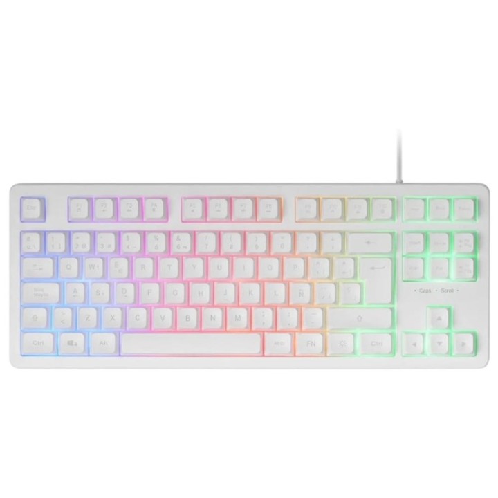 mars gaming teclador mars gaming mk023 tkl frgb usb 2.0 blanco