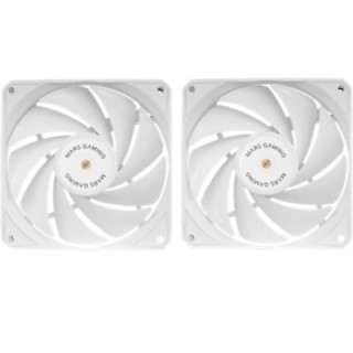mars gaming ventilador mars gaming mfnclx2w 2 x 120mm blanco