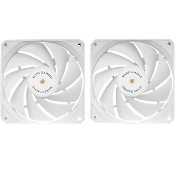 mars gaming ventilador mars gaming mfnclx2w 2 x 120mm blanco