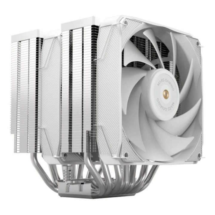 mars gaming ventilador disipador cpu mars gaming mcpuxu9w 2x 120mm blanco