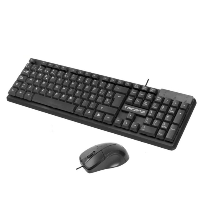 tacens teclado + raton tacens anima negro