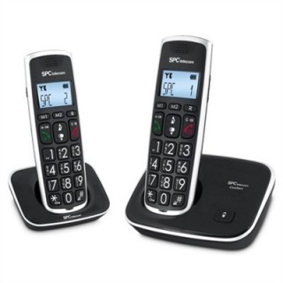 spc telefono inalambrico spc dect comfort kaiser duo negro