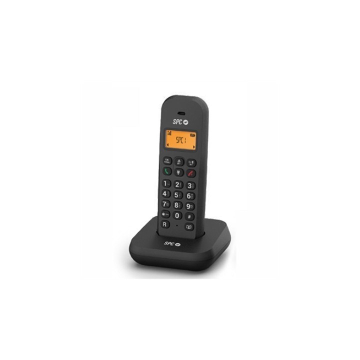 spc telefono inalambrico spc dect keops negro    50 contactos