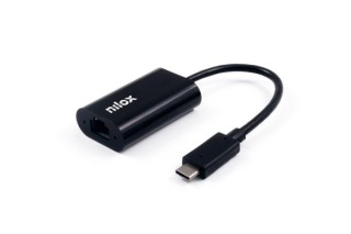 nilox cable adaptador nilox usb tipo c a ethernet macho   hembra