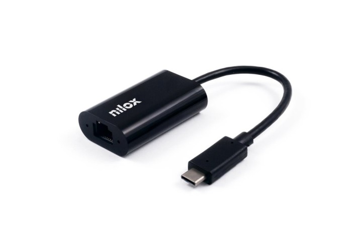nilox cable adaptador nilox usb tipo c a ethernet macho   hembra