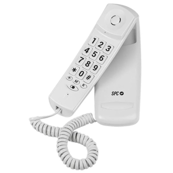 spc telefono fijo spc original lite 2 blanco   tecla r   10 memorias indirectas