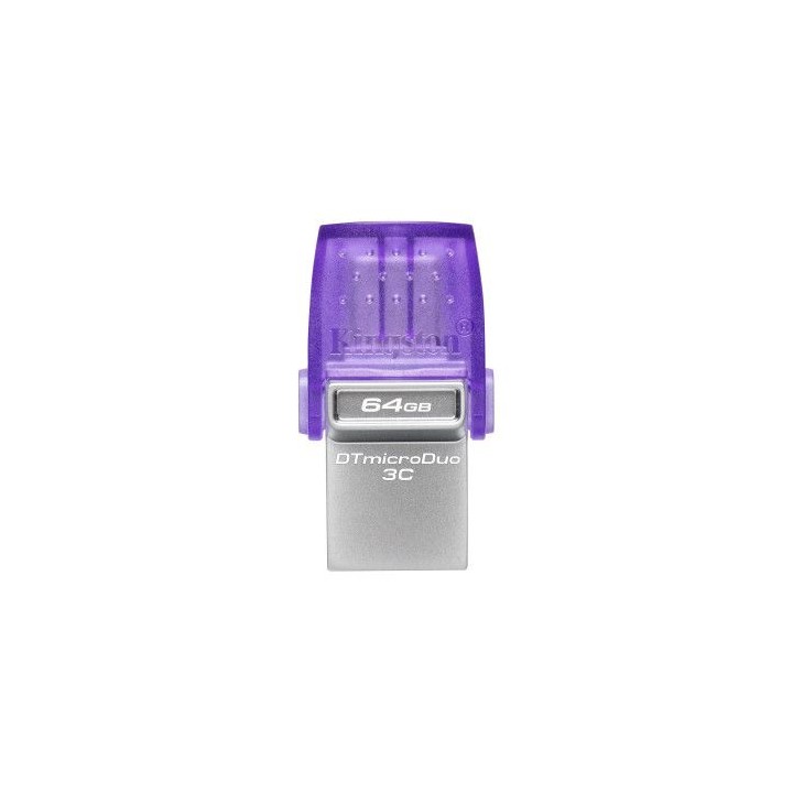 kingston technology datatraveler microduo 3c unidad flash usb 64 gb usb type-a / usb type-c 3.2 gen