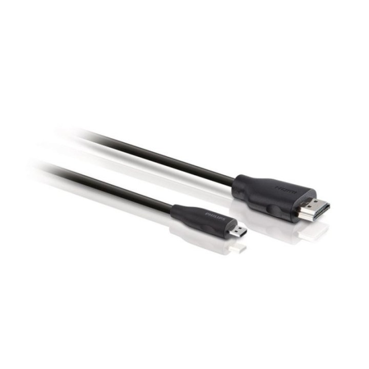 philips cable micro hdmi philips 1.5m    macho   macho    negro
