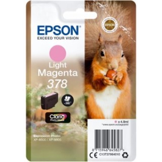 epson cartucho tinta epson c13t37864010 singlepack light magenta 378 claria photo hd ink xp   8500 a