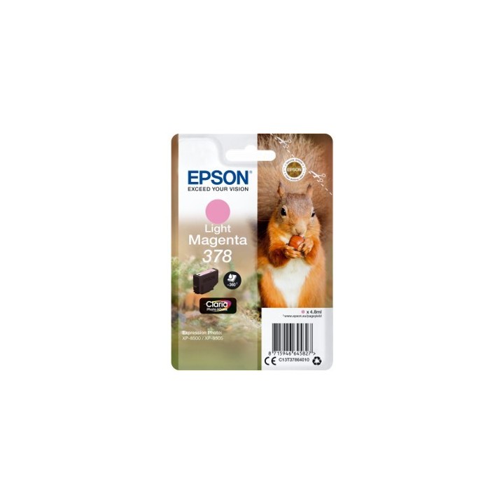 epson cartucho tinta epson c13t37864010 singlepack light magenta 378 claria photo hd ink xp   8500 a