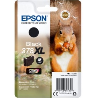 epson cartucho tinta epson c13t37914010 singlepack negro 378xl claria photo hd ink ardilla