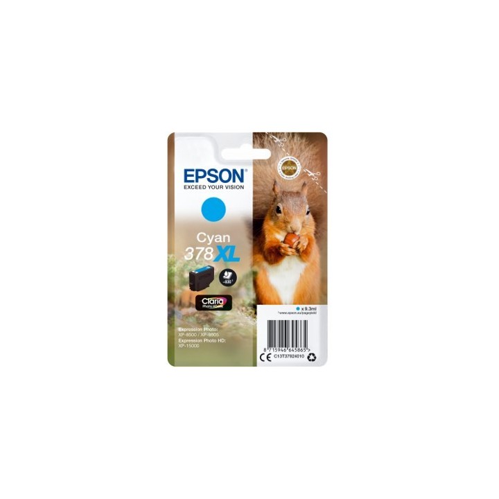 epson cartucho tinta epson c13t37924010 singlepack cian 378xl claria photo hd ink ardilla