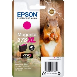 epson cartucho tinta epson c13t37934010 singlepack magenta 378xl claria photo hd ink ardilla