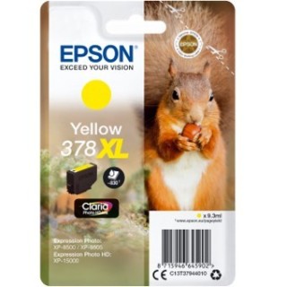epson cartucho tinta epson c13t37944010 singlepack amarillo 378xl claria photo hd ink ardillo
