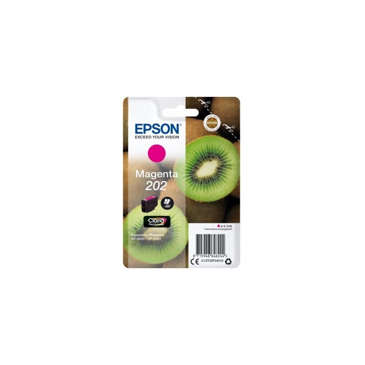 epson cartucho tinta epson c13t02f34010 singlepack magenta 202 claria premium ink xp   6000   xp   6