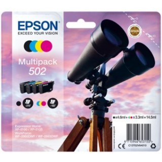 epson multipack tinta epson 502 c13t02v64010 negro cian magenta amarillo ink