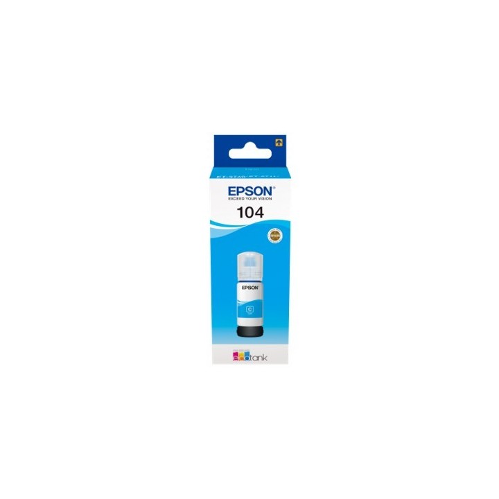 epson cartucho ecotank epson 104 cian ink 65ml botella