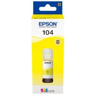 epson cartucho ecotank epson 104 amarillo ink 65ml botella