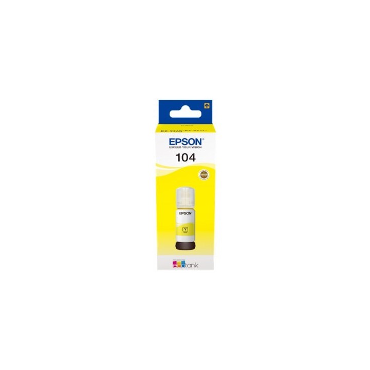 epson cartucho ecotank epson 104 amarillo ink 65ml botella