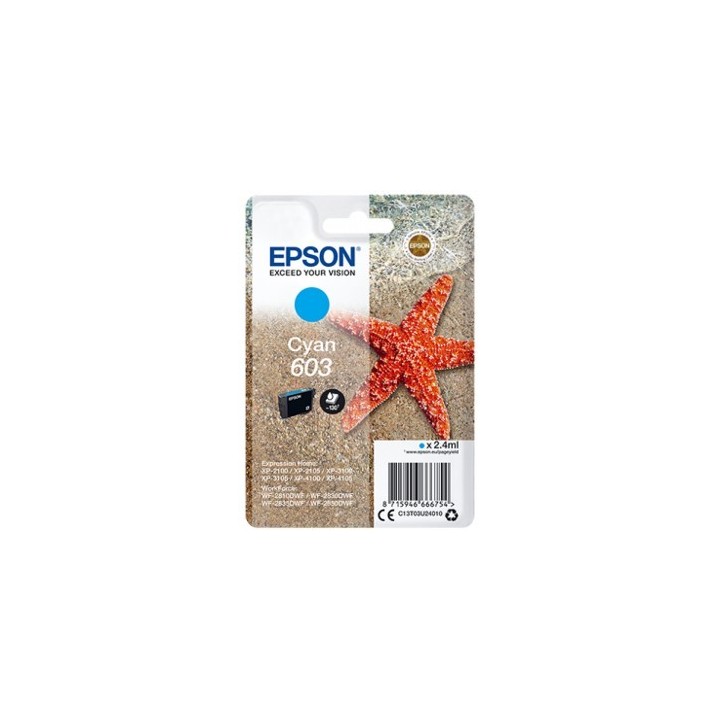 epson cartucho tinta epson c13t03u24010 singlepack cian 603 estrella de mar