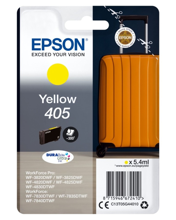 epson cartucho tinta epson c13t05g44010 singlepack amarillo 405 durabrite ultra ink