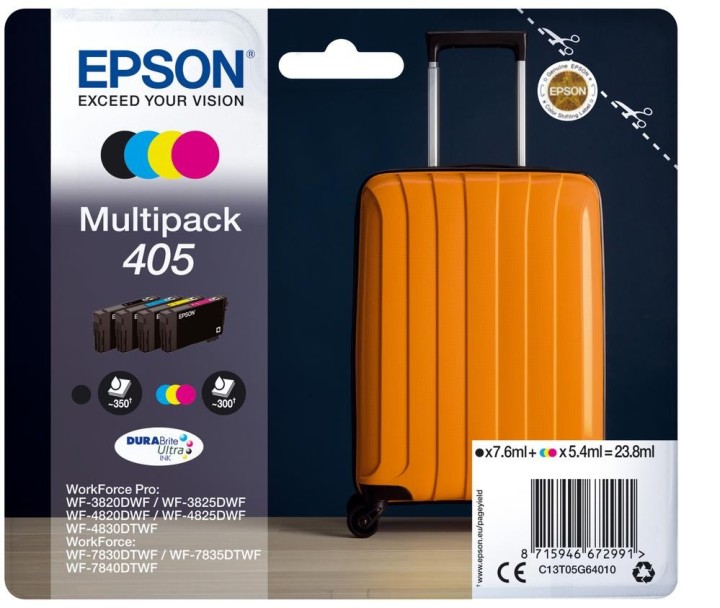 epson multipack epson 4   colours 405 durabrite ultra ink