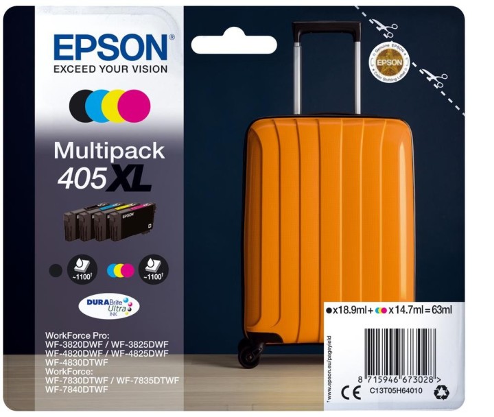 epson pack cartuchos epson 405xl durabrite ultra ink