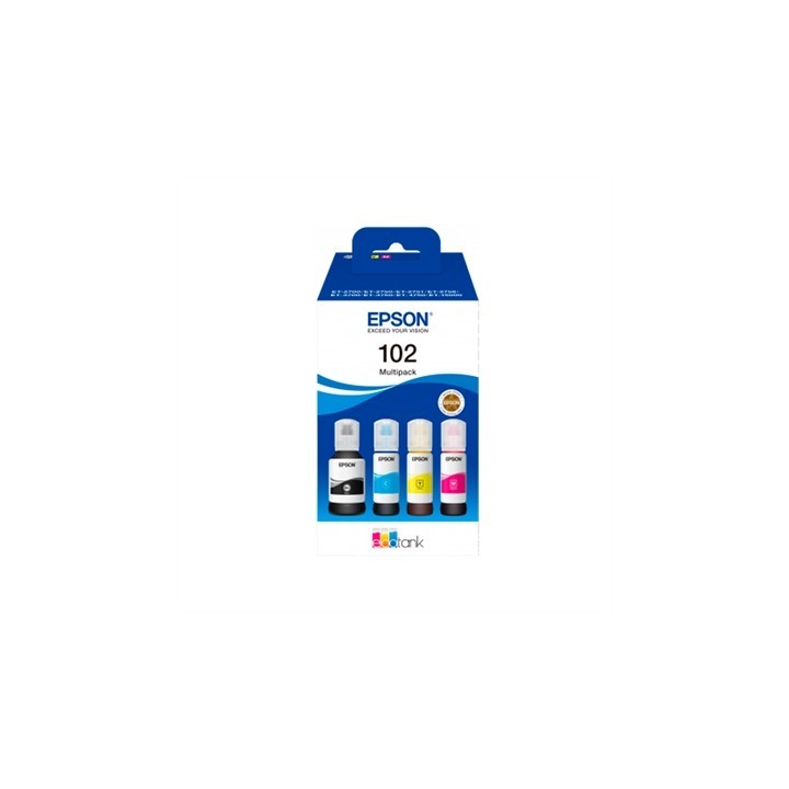 epson multipack botellas tinta epson ecotank 102 negro cian magenta amarillo