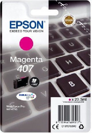 epson cartucho tinta epson 407 magenta