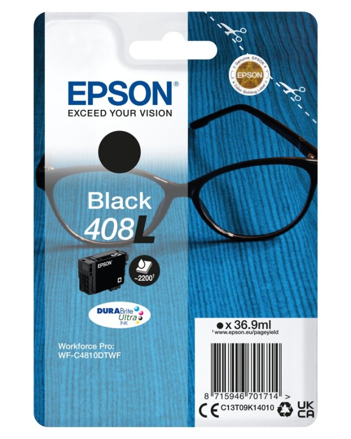 epson cartucho tinta epson 408l negro durabrite 408l ultra ink