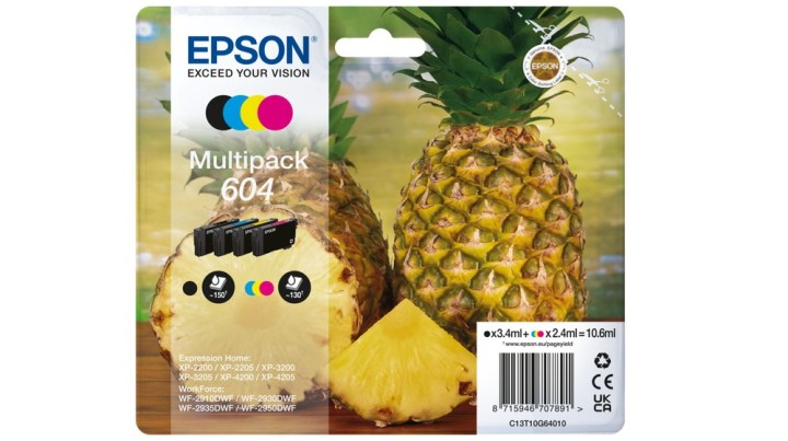 epson multipack epson 604 c13t10g64010 xp2200 wf   2910 piña