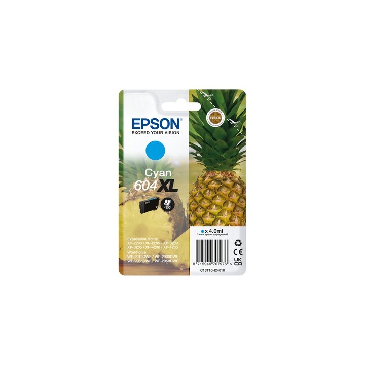 epson cartucho epson 604xl cian c13t10h24010 xp2200 wf   2910 piña