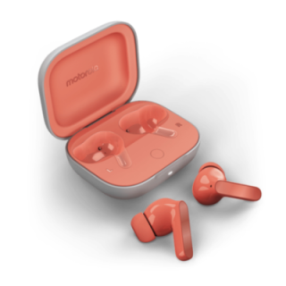 auriculares motorola moto buds pink microfono bt