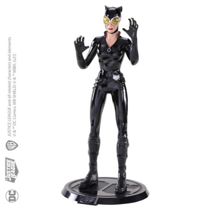 the noble collection figura the noble collection bendyfigs dc comics catwoman