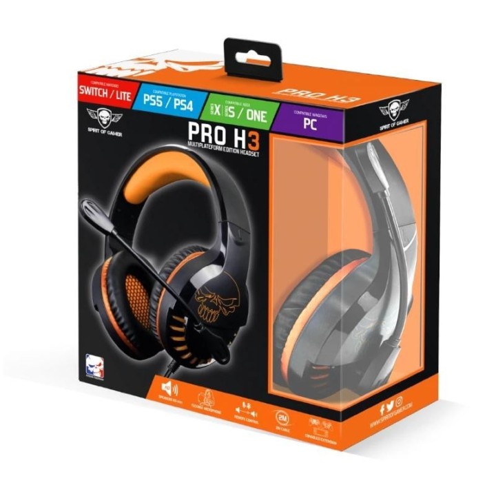 spirit of gamer auricular pro h3 multiplateforme