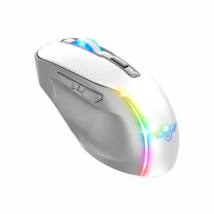 spirit of gamer raton inalambrico elite m50 blanco