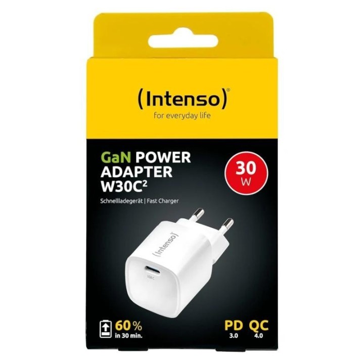 intenso  cargador pared gan w30c? usb c blanco