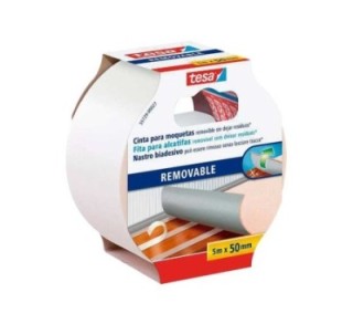 cinta adh. tesa removible moquetas 50mmx5m bl