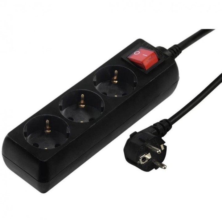 regleta 3 tomas hama cable 1.4m c/interrup ng