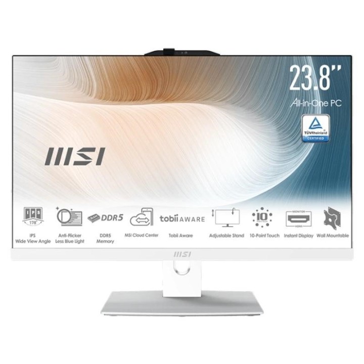 msi am242p 2202eu i7 150u 16gb 512 dos 24" blanco