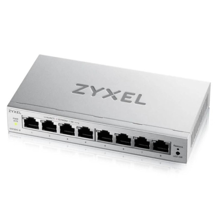 zyxel gs1200 8v3 switch 8xgbe