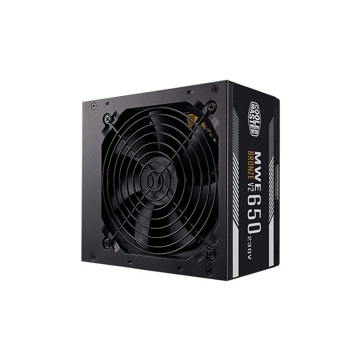 fuente de alimentacion atx 650w coolermaster mwe bronze v2 230v 80  bronze no modular vent 120mm