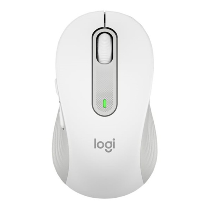 logitech mouse raton logitech m650 for business mediano wireless inalambrico blanco crudo