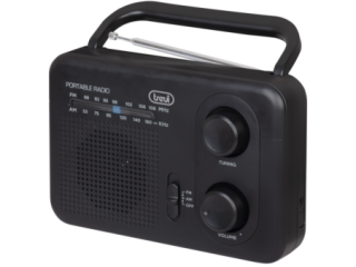 radio trevi ra 7f64 portable am/fm radio black