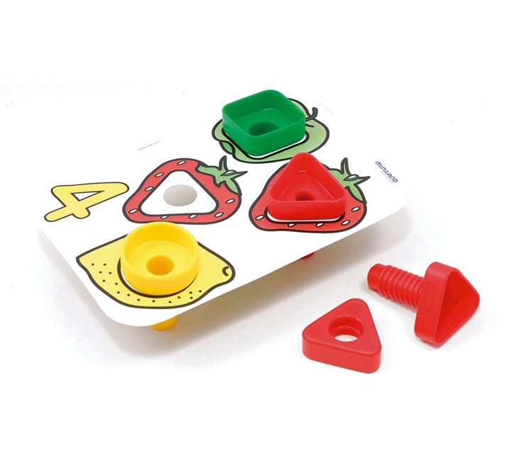 tornillos tuercas activity nuts 72p+act miniland