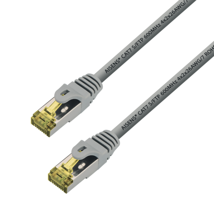 cable red aisens latiguillo rj45 lszh cat.7 sftp pimf 3.0m gris