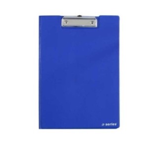 soporte con clip a series a4 solapa azul